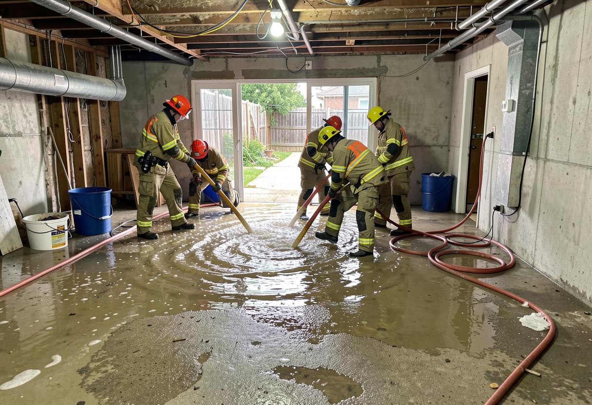 Emergency water extraction service